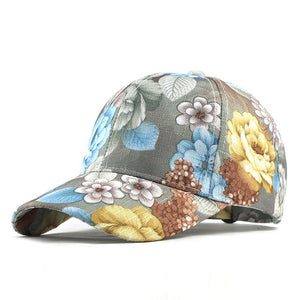 [FLB] Baseball cap Flowers Cotton cap Snapback cap