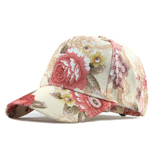 [FLB] Baseball cap Flowers Cotton cap Snapback cap