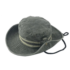 [FLB] Sun Hat Washed Bucket Flap Hat